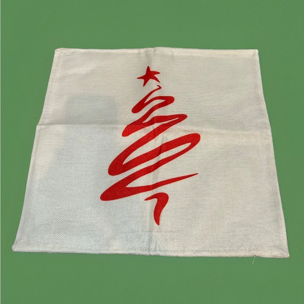 Christmas Throw Pillow Covers 18 x 18 Set of 4 Decorations Ornaments Holiday